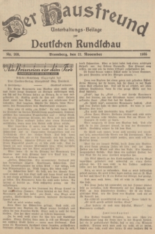 Der Hausfreund : Unterhaltungs-Beilage zur Deutschen Rundschau. 1935, Nr. 268 (21 November)