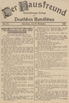 Der Hausfreund : Unterhaltungs-Beilage zur Deutschen Rundschau. 1935, Nr. 272 (26 November)