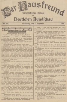 Der Hausfreund : Unterhaltungs-Beilage zur Deutschen Rundschau. 1935, Nr. 282 (7 Dezember)