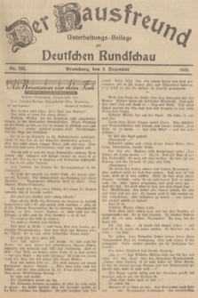 Der Hausfreund : Unterhaltungs-Beilage zur Deutschen Rundschau. 1935, Nr. 283 (8 Dezember)