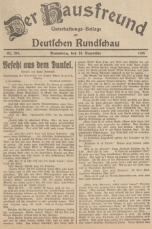 Der Hausfreund : Unterhaltungs-Beilage zur Deutschen Rundschau. 1935, Nr. 288 (14 Dezember)