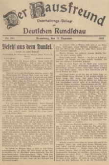 Der Hausfreund : Unterhaltungs-Beilage zur Deutschen Rundschau. 1935, Nr. 289 (15 Dezember)