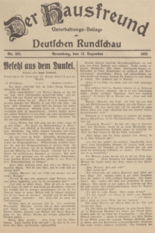 Der Hausfreund : Unterhaltungs-Beilage zur Deutschen Rundschau. 1935, Nr. 292 (19 Dezember)