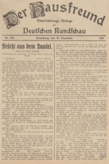 Der Hausfreund : Unterhaltungs-Beilage zur Deutschen Rundschau. 1935, Nr. 293 (20 Dezember)