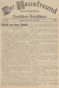 Der Hausfreund : Unterhaltungs-Beilage zur Deutschen Rundschau. 1935, Nr. 294 (21 Dezember)