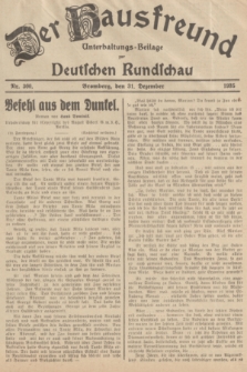 Der Hausfreund : Unterhaltungs-Beilage zur Deutschen Rundschau. 1935, Nr. 300 (31 Dezember)