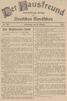 Der Hausfreund : Unterhaltungs-Beilage zur Deutschen Rundschau. 1936, Nr. 200 (30 August)