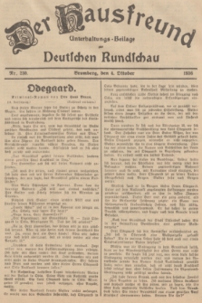 Der Hausfreund : Unterhaltungs-Beilage zur Deutschen Rundschau. 1936, Nr. 230 (4 Oktober)