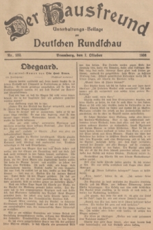 Der Hausfreund : Unterhaltungs-Beilage zur Deutschen Rundschau. 1936, Nr. 232 (7 Oktober)