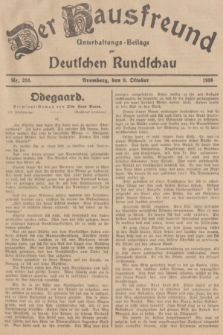 Der Hausfreund : Unterhaltungs-Beilage zur Deutschen Rundschau. 1936, Nr. 234 (9 Oktober)