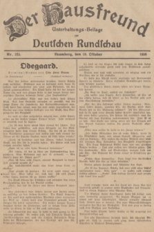 Der Hausfreund : Unterhaltungs-Beilage zur Deutschen Rundschau. 1936, Nr. 235 (10 Oktober)