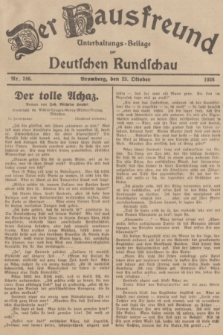 Der Hausfreund : Unterhaltungs-Beilage zur Deutschen Rundschau. 1936, Nr. 246 (23 Oktober)