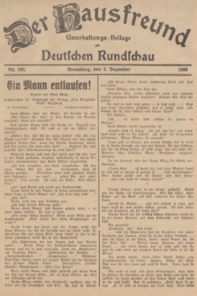 Der Hausfreund : Unterhaltungs-Beilage zur Deutschen Rundschau. 1936, Nr. 280 (2 Dezember)