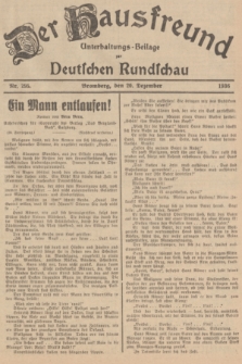 Der Hausfreund : Unterhaltungs-Beilage zur Deutschen Rundschau. 1936, Nr. 295 (20 Dezember)