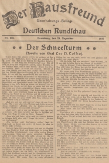 Der Hausfreund : Unterhaltungs-Beilage zur Deutschen Rundschau. 1936, Nr. 300 (29 Dezember)