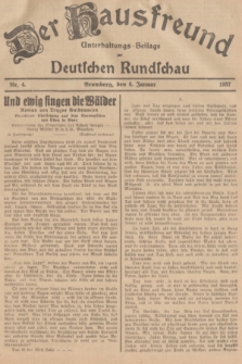 Der Hausfreund : Unterhaltungs-Beilage zur Deutschen Rundschau. 1937, Nr. 4 (6 Januar)