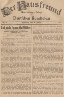 Der Hausfreund : Unterhaltungs-Beilage zur Deutschen Rundschau. 1937, Nr. 10 (14 Januar)