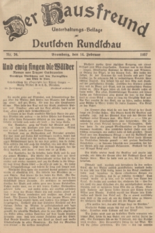 Der Hausfreund : Unterhaltungs-Beilage zur Deutschen Rundschau. 1937, Nr. 36 (14 Februar)