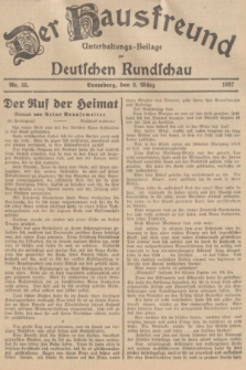 Der Hausfreund : Unterhaltungs-Beilage zur Deutschen Rundschau. 1937, Nr. 55 (9 März)