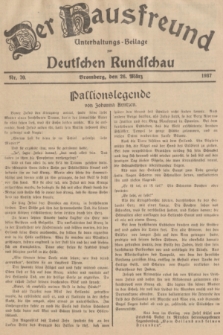 Der Hausfreund : Unterhaltungs-Beilage zur Deutschen Rundschau. 1937, Nr. 70 (26 März)
