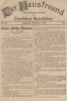 Der Hausfreund : Unterhaltungs-Beilage zur Deutschen Rundschau. 1937, Nr. 148 (3 Juli)