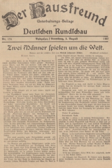 Der Hausfreund : Unterhaltungs-Beilage zur Deutschen Rundschau. 1937, Nr. 174 (3 August)