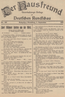 Der Hausfreund : Unterhaltungs-Beilage zur Deutschen Rundschau. 1937, Nr. 200 (2 September)
