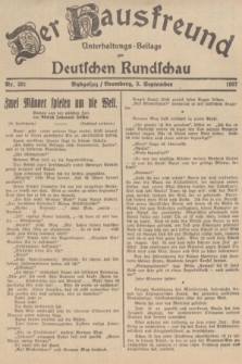 Der Hausfreund : Unterhaltungs-Beilage zur Deutschen Rundschau. 1937, Nr. 201 (3 September)