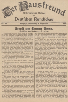 Der Hausfreund : Unterhaltungs-Beilage zur Deutschen Rundschau. 1937, Nr. 206 (9 September)