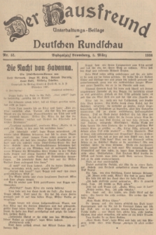 Der Hausfreund : Unterhaltungs-Beilage zur Deutschen Rundschau. 1938, Nr. 52 (5 März)