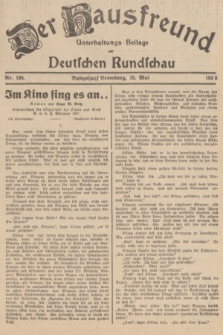 Der Hausfreund : Unterhaltungs-Beilage zur Deutschen Rundschau. 1938, Nr. 108 (13 Mai)