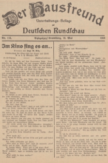 Der Hausfreund : Unterhaltungs-Beilage zur Deutschen Rundschau. 1938, Nr. 113 (19 Mai)