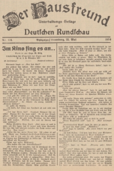 Der Hausfreund : Unterhaltungs-Beilage zur Deutschen Rundschau. 1938, Nr. 116 (22 Mai)