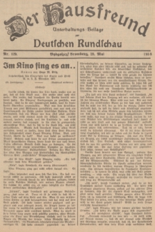 Der Hausfreund : Unterhaltungs-Beilage zur Deutschen Rundschau. 1938, Nr. 120 (28 Mai)