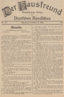 Der Hausfreund : Unterhaltungs-Beilage zur Deutschen Rundschau. 1938, Nr. 122 (31 Mai)