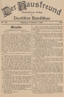 Der Hausfreund : Unterhaltungs-Beilage zur Deutschen Rundschau. 1938, Nr. 126 (4 Juni)