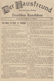 Der Hausfreund : Unterhaltungs-Beilage zur Deutschen Rundschau. 1938, Nr. 233 (12 Oktober)