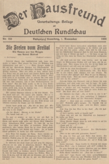Der Hausfreund : Unterhaltungs-Beilage zur Deutschen Rundschau. 1938, Nr. 250 (1 November)