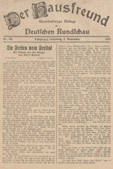 Der Hausfreund : Unterhaltungs-Beilage zur Deutschen Rundschau. 1938, Nr. 255 (8 November)