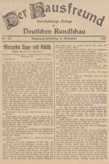Der Hausfreund : Unterhaltungs-Beilage zur Deutschen Rundschau. 1938, Nr. 273 (30 November)