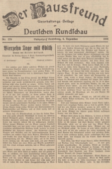 Der Hausfreund : Unterhaltungs-Beilage zur Deutschen Rundschau. 1938, Nr. 278 (6 Dezember)