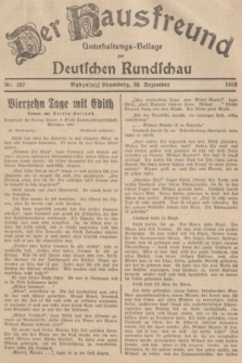Der Hausfreund : Unterhaltungs-Beilage zur Deutschen Rundschau. 1938, Nr. 297 (30 Dezember)