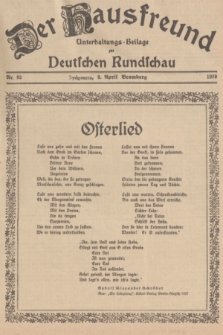 Der Hausfreund : Unterhaltungs-Beilage zur Deutschen Rundschau. 1939, Nr. 82 (9 April)
