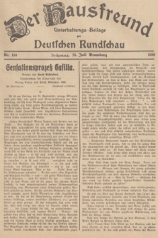 Der Hausfreund : Unterhaltungs-Beilage zur Deutschen Rundschau. 1939, Nr. 158 (14 Juli)