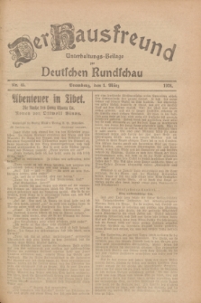 Der Hausfreund : Unterhaltungs-Beilage zur Deutschen Rundschau. 1928, Nr. 45 (1 März)