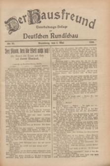 Der Hausfreund : Unterhaltungs-Beilage zur Deutschen Rundschau. 1928, Nr. 92 (3 Mai)