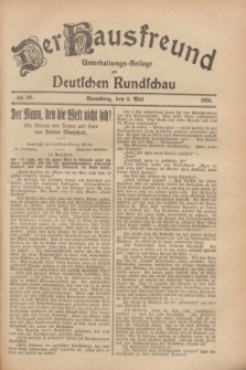 Der Hausfreund : Unterhaltungs-Beilage zur Deutschen Rundschau. 1928, Nr. 93 (5 Mai)