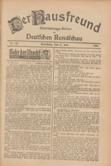 Der Hausfreund : Unterhaltungs-Beilage zur Deutschen Rundschau. 1928, Nr. 155 (25 Juli)