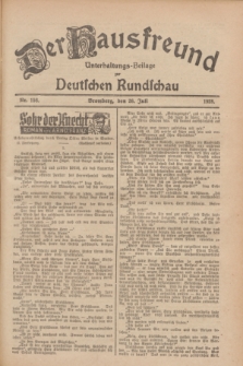 Der Hausfreund : Unterhaltungs-Beilage zur Deutschen Rundschau. 1928, Nr. 156 (26 Juli)