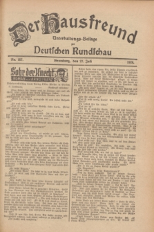Der Hausfreund : Unterhaltungs-Beilage zur Deutschen Rundschau. 1928, Nr. 157 (27 Juli)